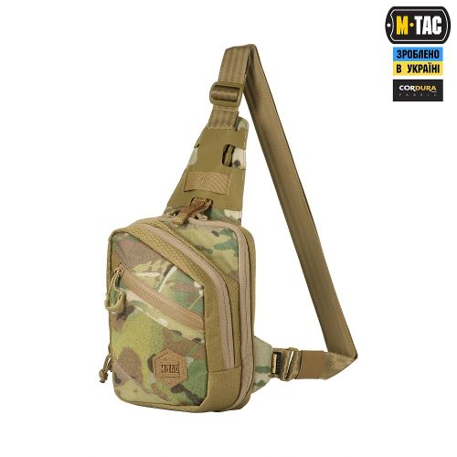 Сумка плечова M-TAC SLING PISTOL BAG ELITE HEX З ЛИПУЧКОЮ MULTICAM/COYOTE