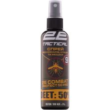 Спрей від комарів, кліщів та мошок 2E Combat Protect 50 Pro, 100 мл