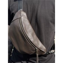 Чоловіча бананка зі шкіри TIREX, коричнева