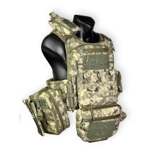 Плитоноска East Gear "Basic Set V.2." Classic+7 підсумків, швидке скидання піксель Плитоноска East Gear "Basic Set V.2." Classic+7 підсумків, швидке скидання піксель