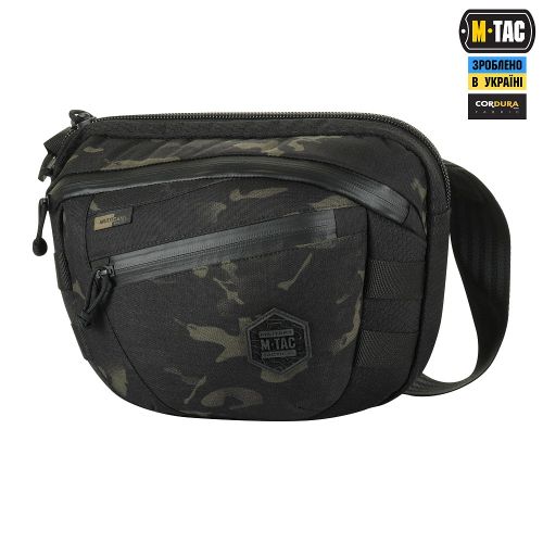 M-Tac сумка Sphaera Hex Hardsling Bag Large з липучкою Elite Multicam Black/Black