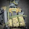 Ремінь збройовий RAGNAROK триточковий з широким наплічником "KRAKEN" sling Олива - Зображення 4
